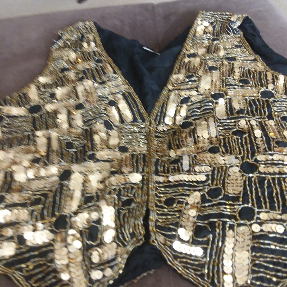 Sequin vest